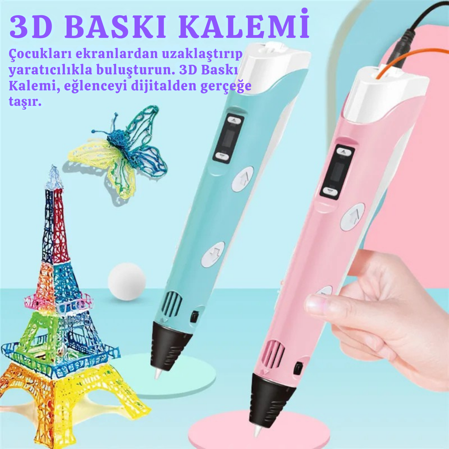 3D BASKI KALEMİ Çocukları ekranlardan uzaklaştırıp yaratıcılıkla buluşturun. 3D Baskı Kalemi, eğlenceyi dijitalden gerçeğe taşır..png__PID:7e35848f-4886-4449-b11b-bd09526c57ef